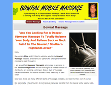 Tablet Screenshot of bowralmassage.com